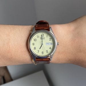 Vintage Seiko Watch (Glow in the Dark Dial)